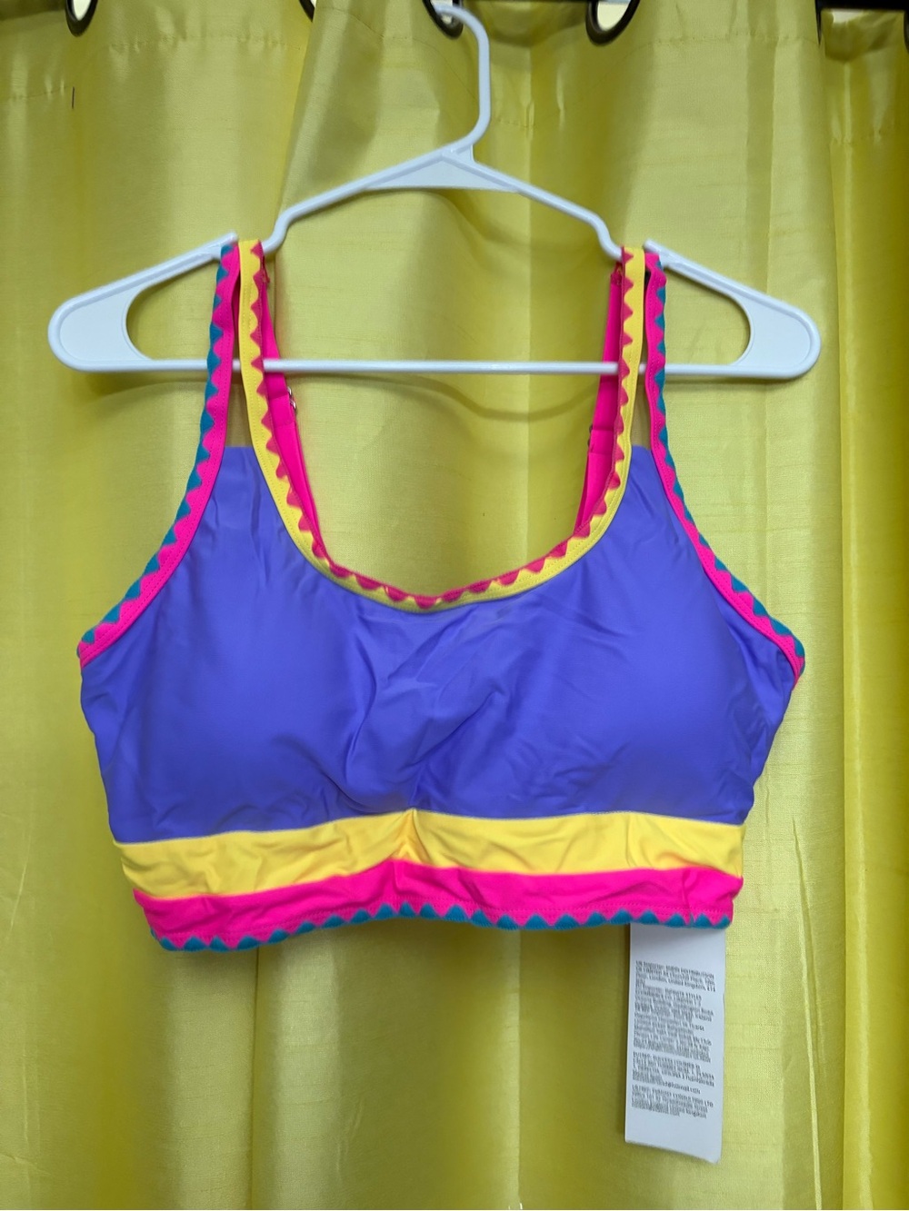 Purple & Yellow Colorblock 3 piece with Pink Trim